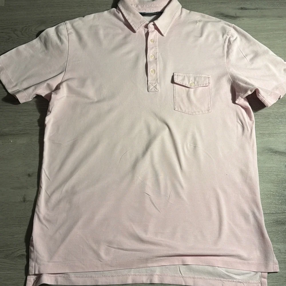 Polo Golf Ralph Lauren Pink Polo Shirt Men's Large Short Sleeve Cotton‎